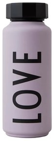 Fialová termofľaša Design Letters Love, 500 ml
