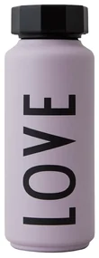 Fialová termofľaša Design Letters Love, 500 ml