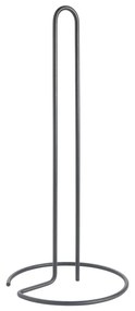 Matne čierny oceľový stojan na papierové utierky ø 14 cm Lava – Metaltex