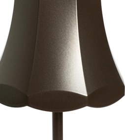 Retro stolná lampa tmavá bronzová nabíjateľná IP44 - Granny
