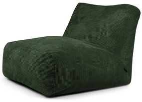 Zelený menčestrový sedací vak Tube 100 – SLOWDOWN