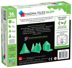 Magnetická stavebnica Glow 16 dielov