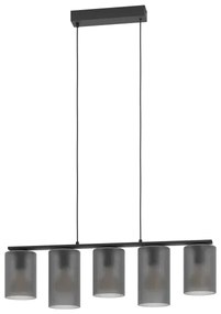 Eglo 901163 - Luster na lanku COLOMERA 5xE27/40W/230V šedá