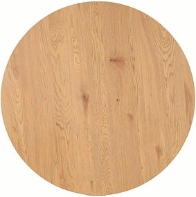 Jedálenský stôl Tetis 100 cm čierny/dub prírodný