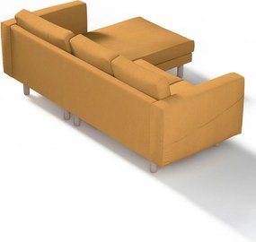Poťah na sedačku Norsborg s ležadlom - 3 os. farba produktu žltá látka zapletaná