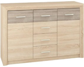 Komoda 138 4s Castel 09 Sonoma/hľuzovka