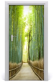 Fototapeta na dvere bambusový les 85x205 cm