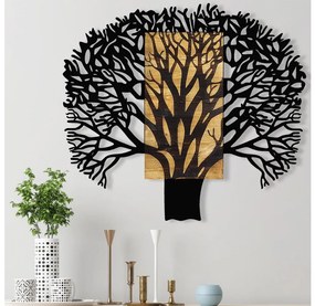 Asir Nástenná dekorácia 93x86 cm strom drevo/kov AS1718