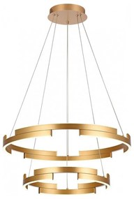 Redo 01-3178 - LED Stmievateľný luster na lanku CASTLE LED/60W/230V zlatá