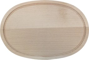 AMADEA Drevená servírovacia doska - podnos ovál, masívne drevo, 30 cm