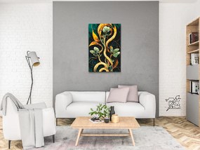 Gario Maľovanie podľa čísel Abstraktný kvet Rozmery: 60 x 80 cm, Rámovanie: S vnútorným rámom