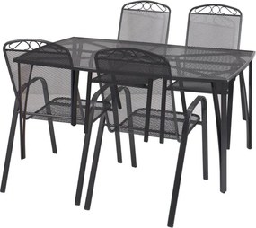 Set záhradného kovového nábytku 5-dielny ZWMT 24 ZURICH