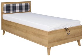 Jednolôžková posteľ 90 cm Mimone P (dub zlatý) (s roštom). Akcia -20%. Vlastná spoľahlivá doprava až k Vám domov. 1051789