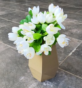 HRADIL Váza 3 steny vysoká Farba: Šedá