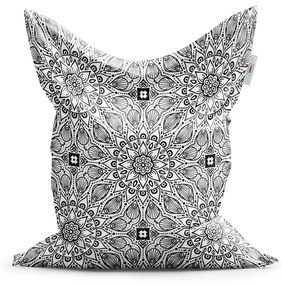 Sablio Sedací vak Biele mehendi - 150x100 cm