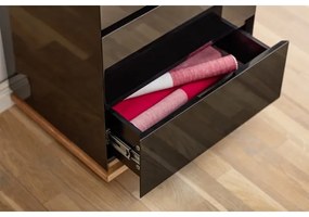 Komoda ARVI čierna/dub