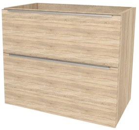 Mereo, Mereo Mailo, kúpeľňová skrinka 81 cm, chróm madlo, Multidecor, Dub Bardolino, MER-CN591SDBAR