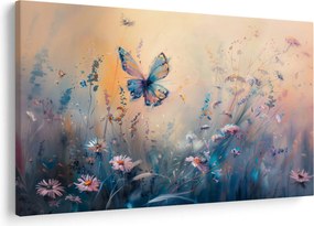 Obraz - Lúka s motýľom II. (90x60 cm)