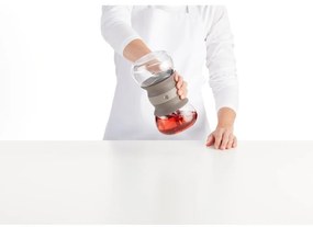 Svetlohnedá sklenená kanvica na čaj so sitkom 500 ml – Lékué