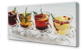 Obraz canvas Zimné ovocný čaj byliny 120x60 cm