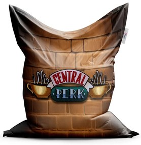 Sablio Sedací vak Seriál Priatelia CENTRAL PERK Tehly - 200x140 cm