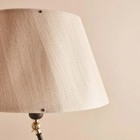 Stojacia lampa AYD 1xE27/40W/230V čierna/béžová