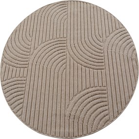 Ayyildiz 160x160 cm Kusový koberec Helix 2201 beige kruh, béžová, chodba / predsieň