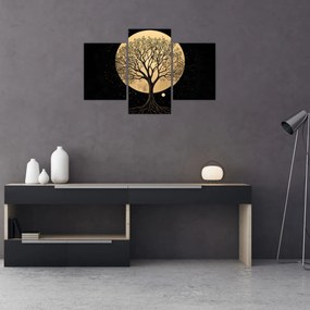 Obraz – Strom v zlatom splne I. (90x60 cm)