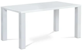 Jedálenský stôl 160 x 90 cm, biely