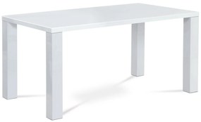 Jedálenský stôl 160 x 90 cm, biely