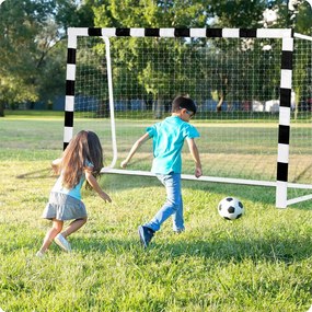 Neo-Sport Futbalová bránka 300 x 200 x 90 cm NS-465 čierna a biela