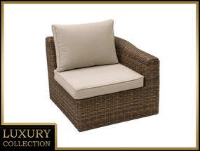 DEOKORK Ratanové ĽAVÉ ukončenie BORNEO LUXURY (hnedá)