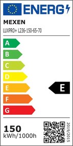 Mexen Luxpro+ LED reflektor s pohybovým senzorom, 150W, studená - 6500K, 16500 lm, čierna - L236-150-65-70