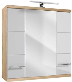 Zrkadlová skrinka Bari E70 3D0S dub sonoma