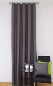 Interiérové hotové závesy sivé Dĺžka: 250 cm