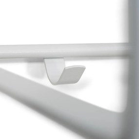 Biely kovový nástenný vešiak s poličkou Rex – Spinder Design