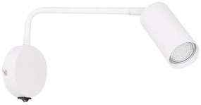Candellux Nástenná lampička TINA 1xGU10/15W/230V biela CA0538