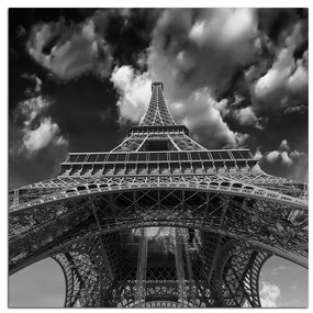 Obraz na plátne - Eiffelova veža - pohľad zdola - štvorec 335ČA (80x80 cm)