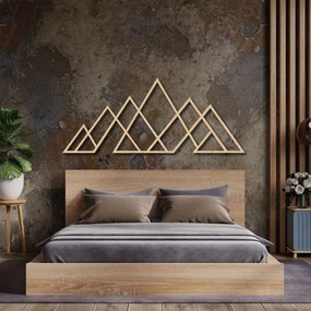 Drevený nástenný obraz geometrické hory | APALATU: HDF - Javor 70 x 31 cm 4559-102097 HDF0512