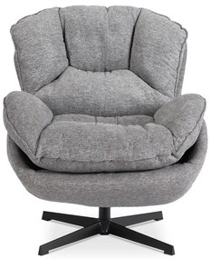 Relaxačné otočné kreslo DALILA sivé