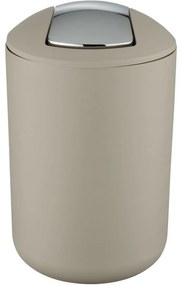 Wenko Odpadkový kôš s výkyvným vekom Brasil 6,5 l, taupe