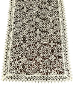 Béžový krajkový obrus na stôl Šírka: 60 cm | Dĺžka: 120 cm