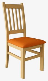 Jedálenská stolička SIMON dub/oranžová