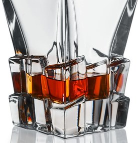 Bohemia Jihlava krištáľový whisky set Crack 1+6 MONOGRAM