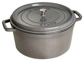 Staub Cocotte hrniec okrúhly, grafitovo sivý, 26 cm