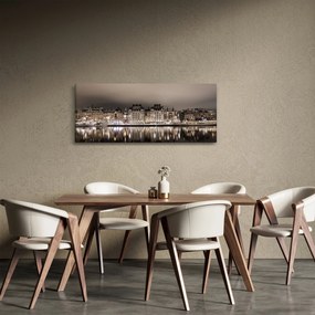 Obraz mesta v šere (120x50 cm)