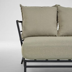 Béžová záhradná pohovka s kovovou konštrukciou Kave Home Mareluz