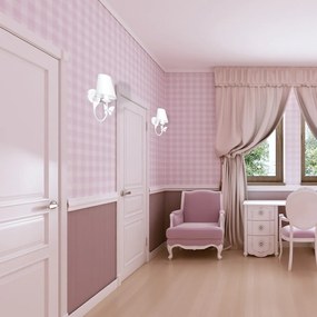 EUlight Detské nástenné svietidlo Alice, 1x biele textilné tienidlo, w