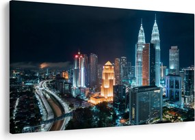 Obraz - Noc v Kuala Lumpur (90x60 cm)