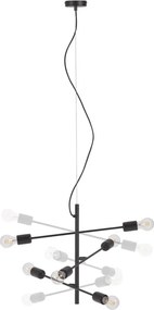 Čierne závesné svietidlo ø 55 cm Spica – Kave Home